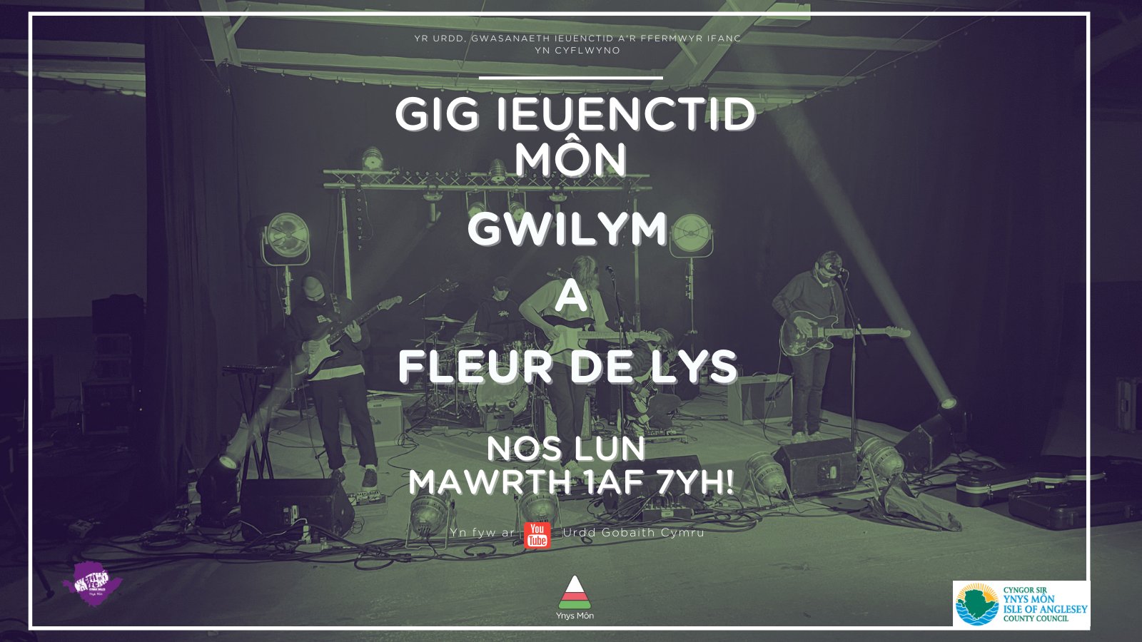 Youth gig with bands Gwilym and Fleur De Lys