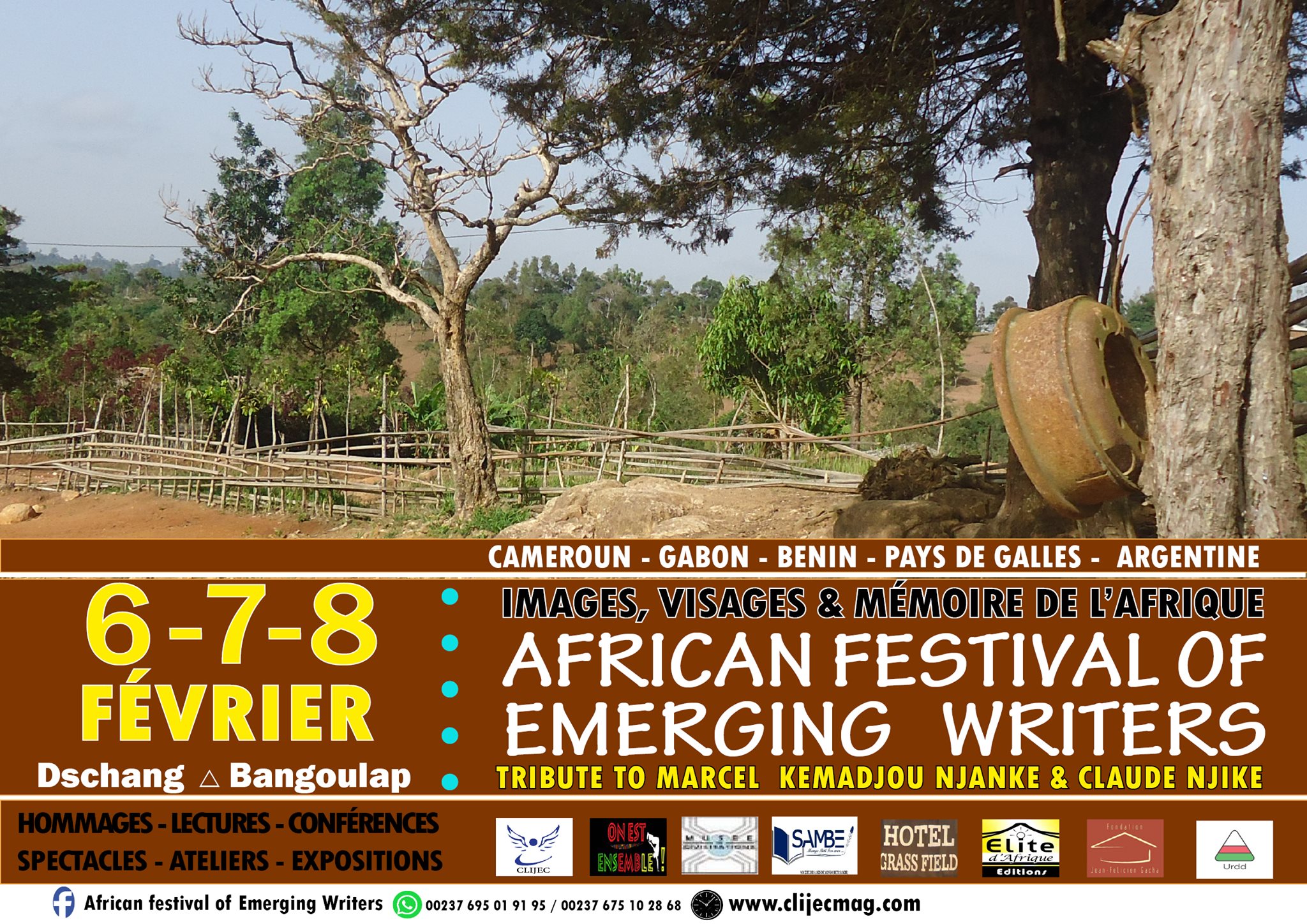 The poster of the literary festival in Cameroon