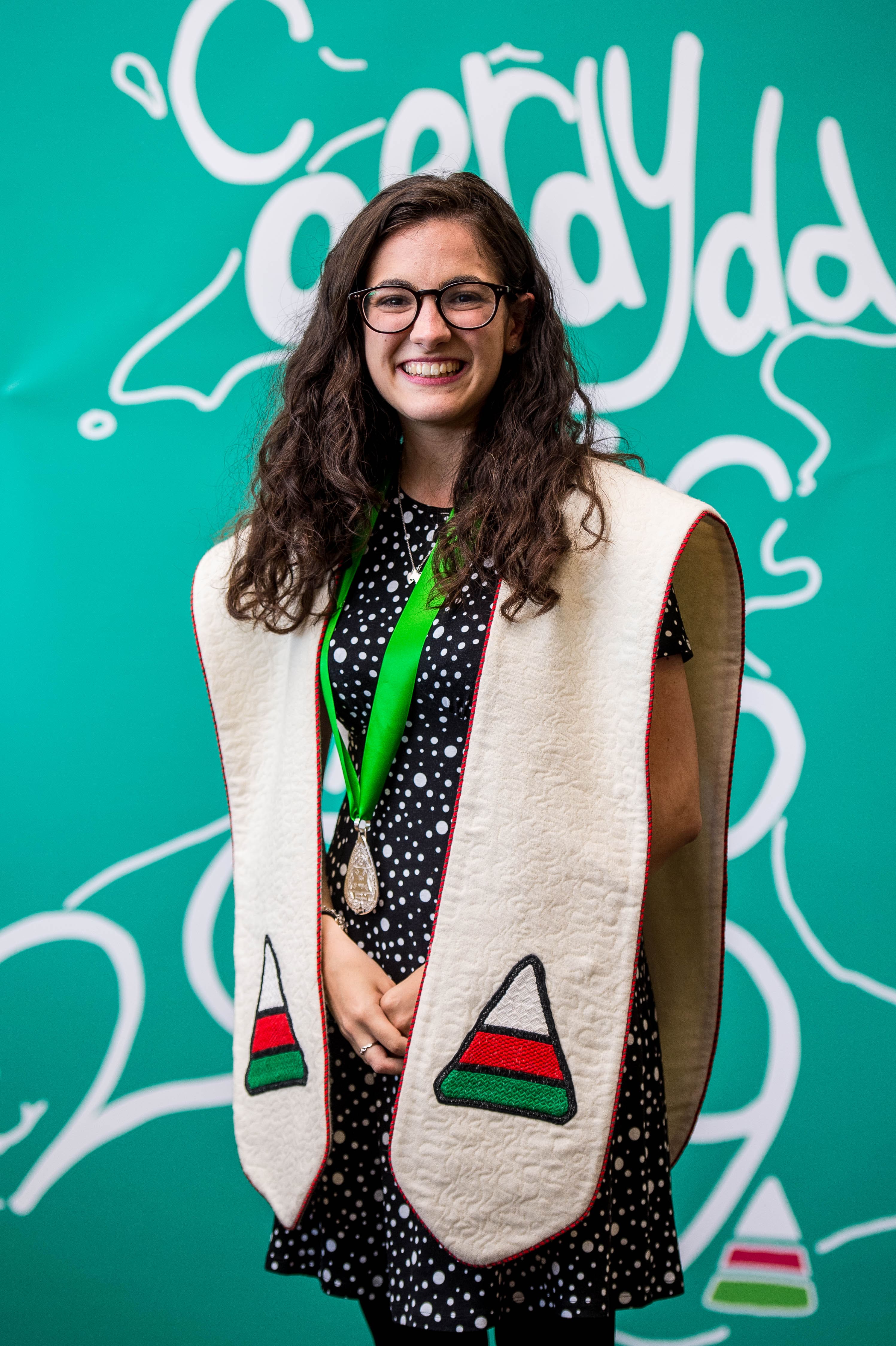 Francesca Schiarillo was the winner of the 2019 Learners Medal at the Urdd Eisteddfod