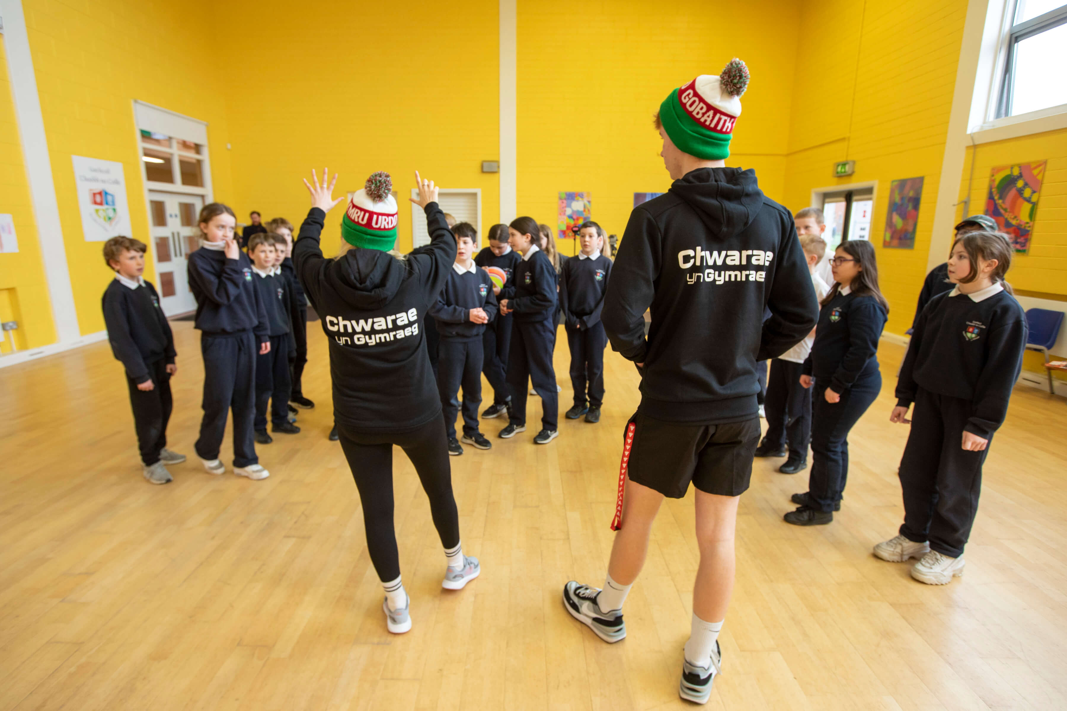 Urdd staff deliver Chwarae yn Gymraeg session in Ireland