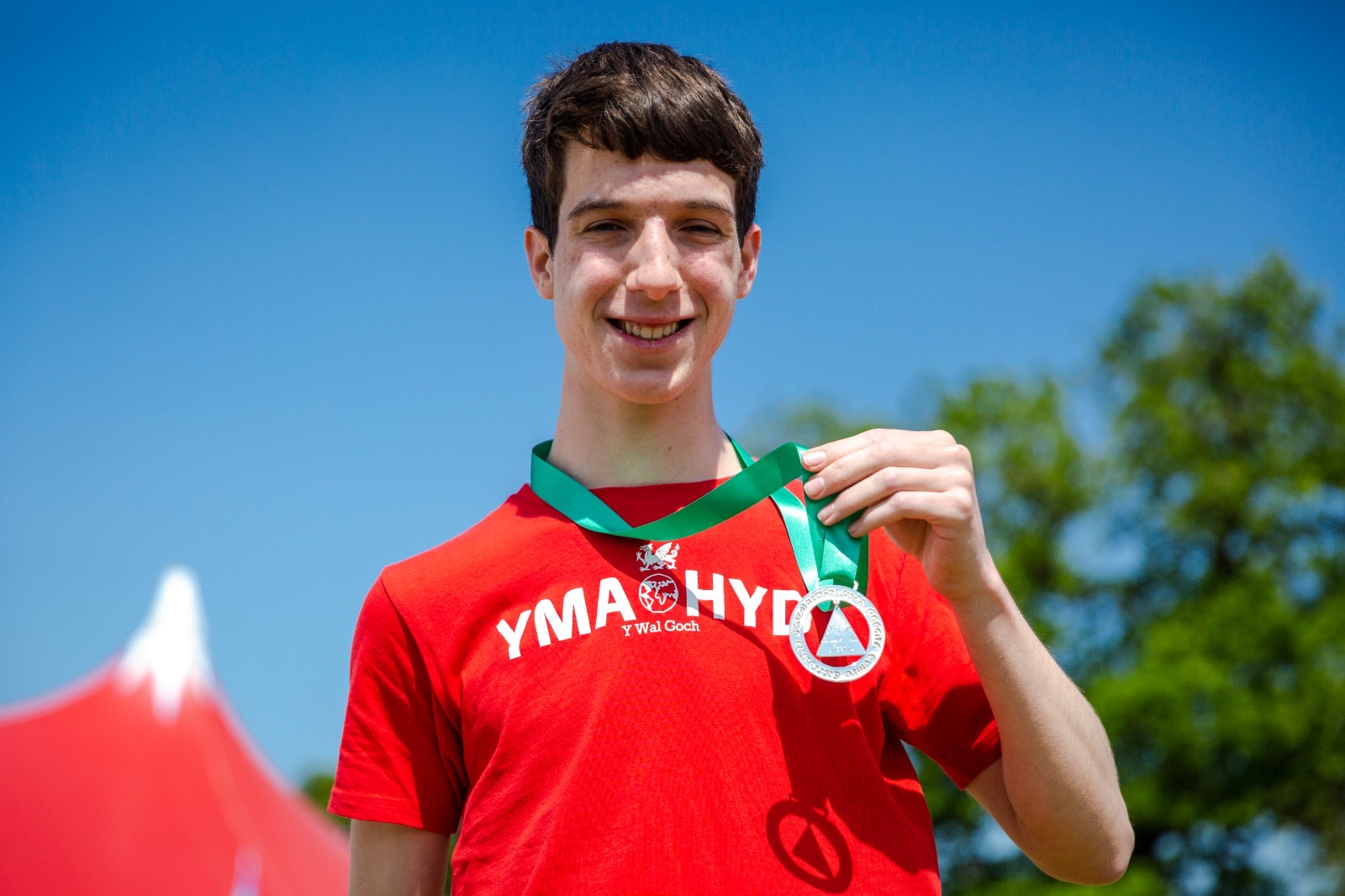 Gwilym Morgan was the winner of the 2023 Learners Medal at the Urdd Eisteddfod